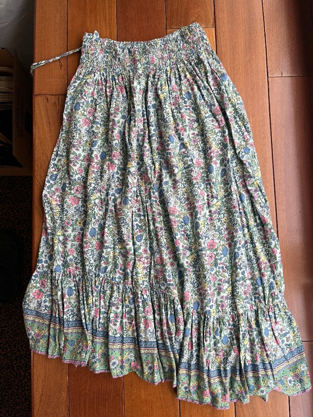 Sea Lustre Floral Smocked One Size Dress - Coastal Boho (One Size)